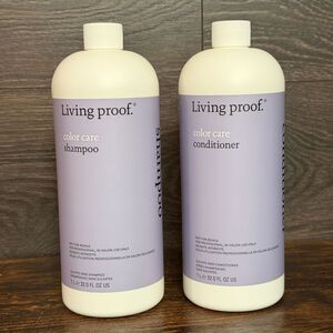 Living Proof Color Care Shampoo & Conditioner Salon Size 32 oz Set. New/Sealed